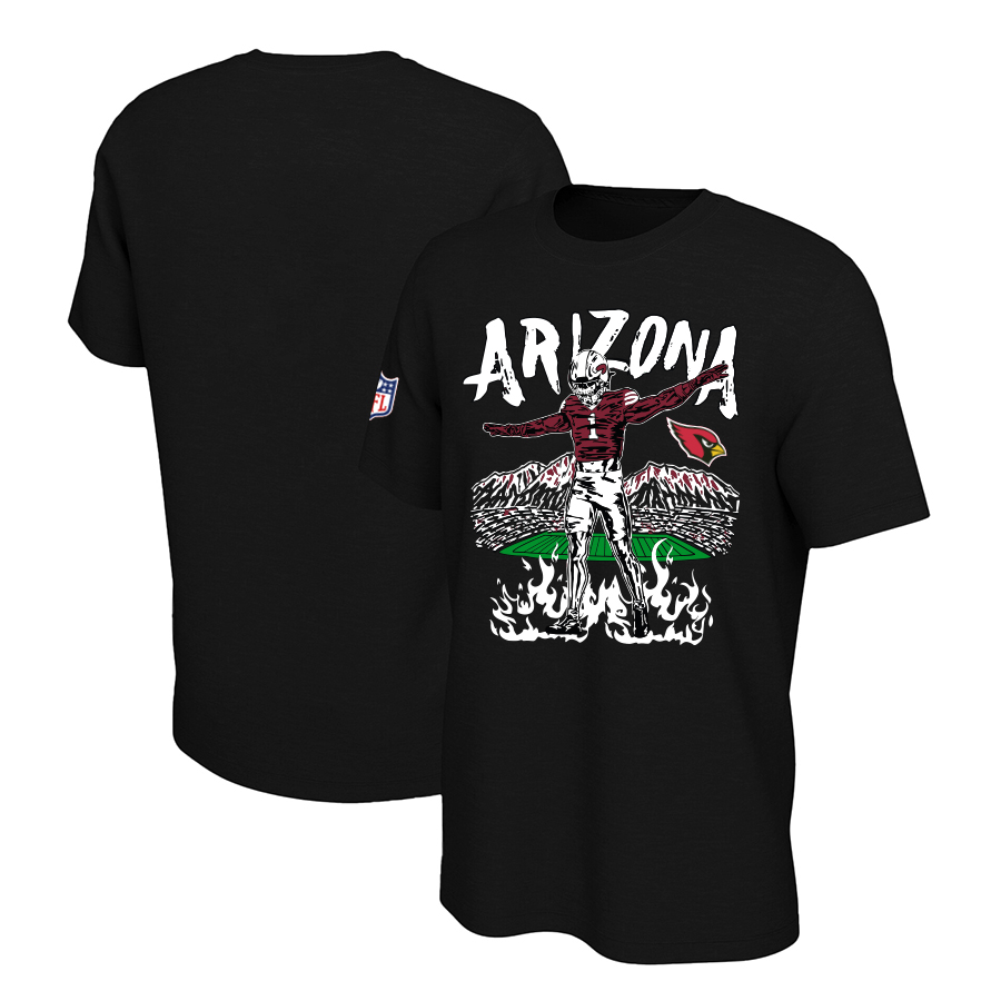 Men 2024 NFL Arizona Cardinals T shirts black->cleveland indians->MLB Jersey